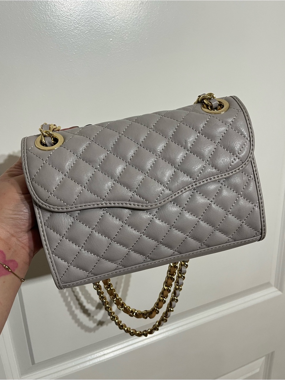 Rebecca Minkoff Mini Quilted Affair Grey Lilac